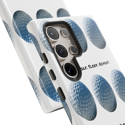 "Eat. Golf. Sleep. Repeat." Mobile Phone Case
