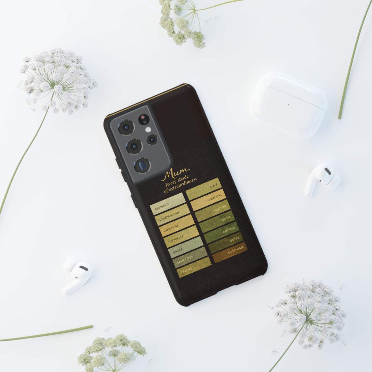 "Every Shade of Extraordinary" Mobile Phone Case (green)