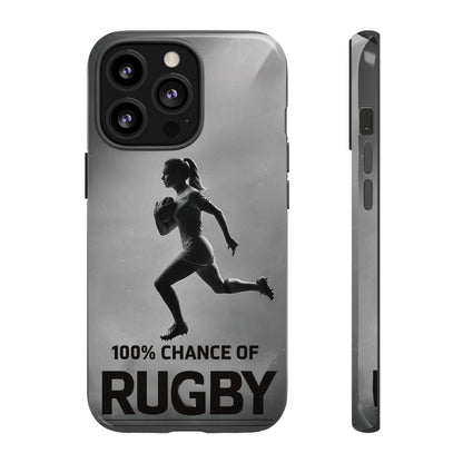 "Rain, Shine, Rugby" Mobile Phone Case