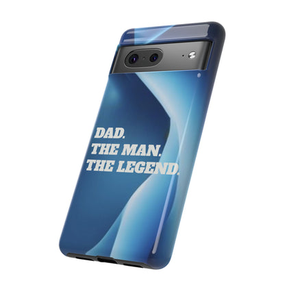 "Dad.  The Man.  The Legend" Mobile Phone Case (blue)