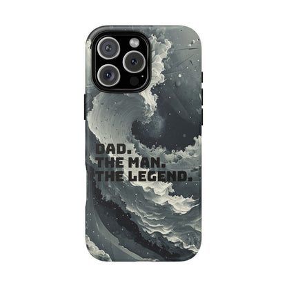 "Dad. The Man. The Legend" Mobile Phone Case (grey)