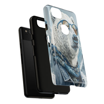 "Urban Zen Polar Bear" Mobile Phone Case (blue)
