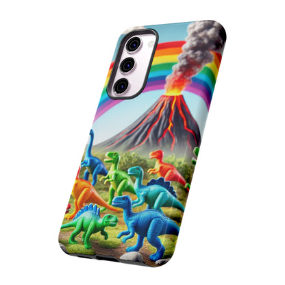 "Rainbow Dinosaurs" Mobile Phone Case