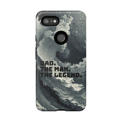 "Dad. The Man. The Legend" Mobile Phone Case (grey)