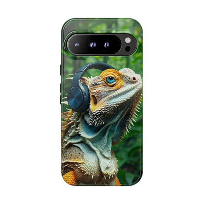 "Bearded Dragon - Jungle Beats" Mobile Phone Case