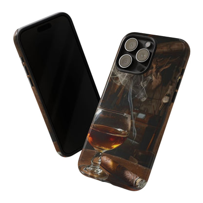 "Hot Whiskey and Cigar" Mobile Phone Case