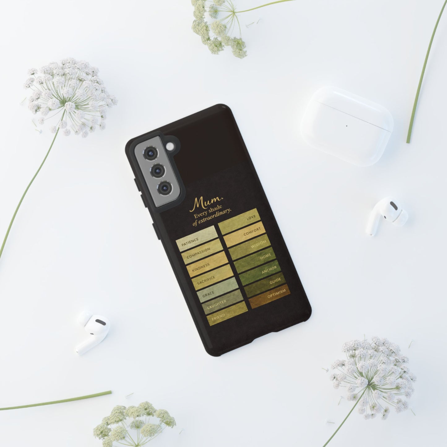 "Every Shade of Extraordinary" Mobile Phone Case (green)