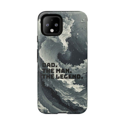 "Dad. The Man. The Legend" Mobile Phone Case (grey)