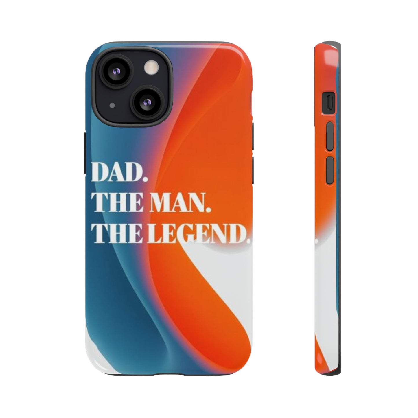 "Dad. The Man. The Legend." Mobile Phone Case (orange)