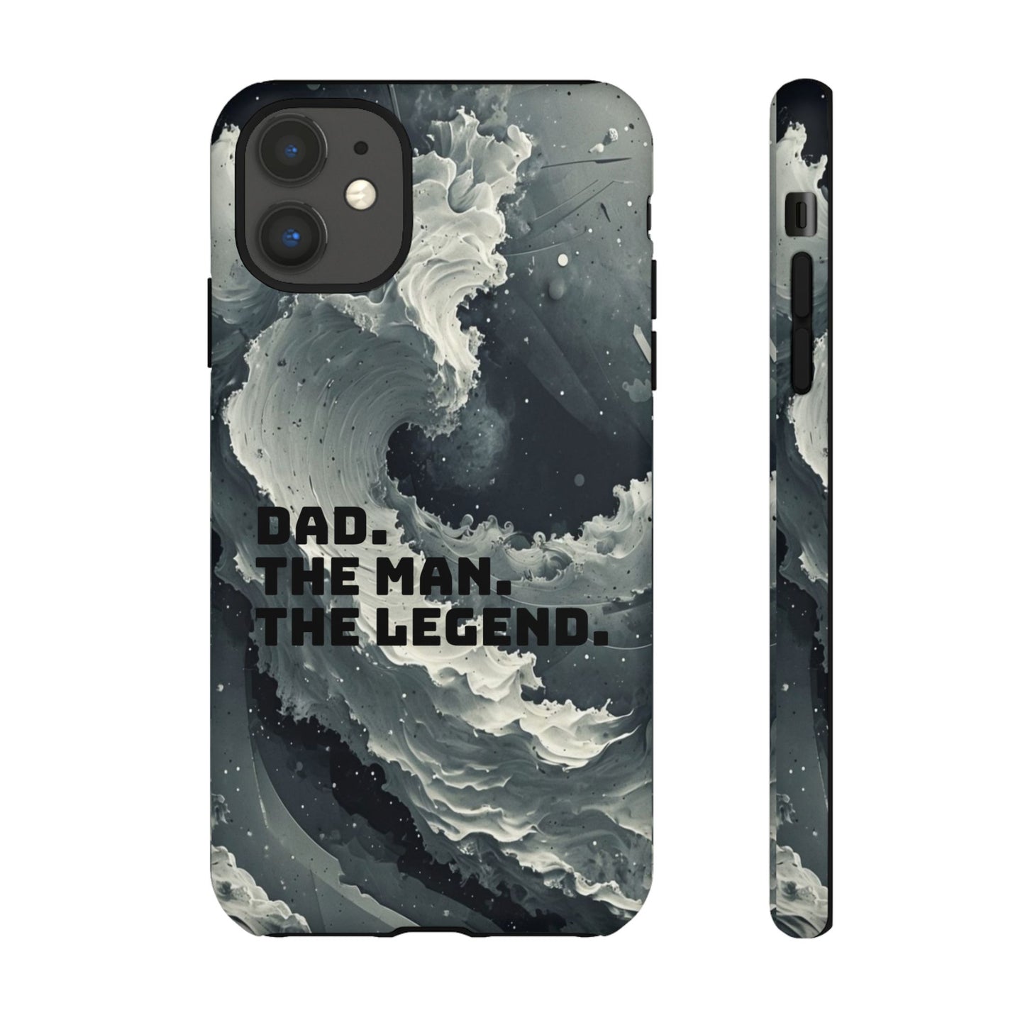 "Dad. The Man. The Legend" Mobile Phone Case (grey)
