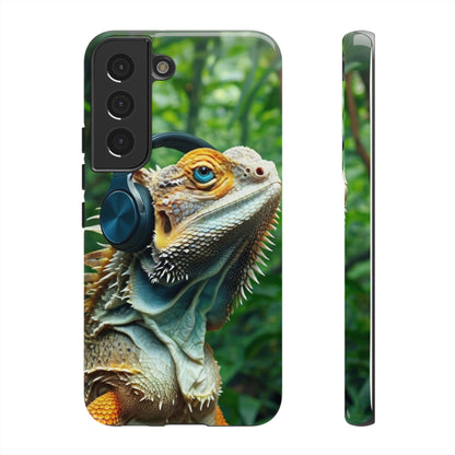 "Bearded Dragon - Jungle Beats" Mobile Phone Case