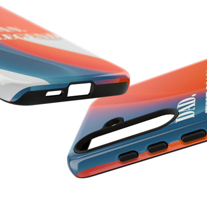 "Dad. The Man. The Legend." Mobile Phone Case (orange)