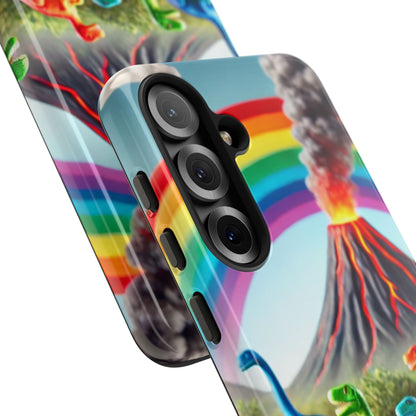 "Rainbow Dinosaurs" Mobile Phone Case