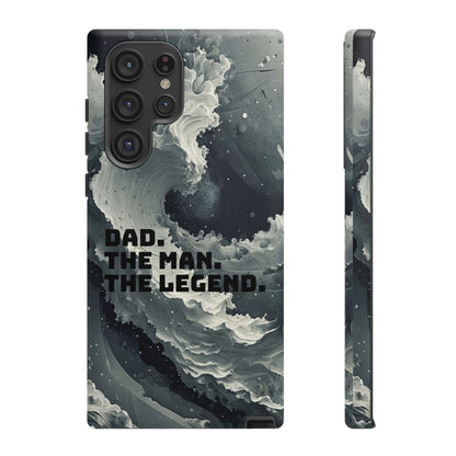 "Dad. The Man. The Legend" Mobile Phone Case (grey)
