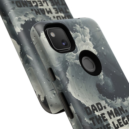 "Dad. The Man. The Legend" Mobile Phone Case (grey)