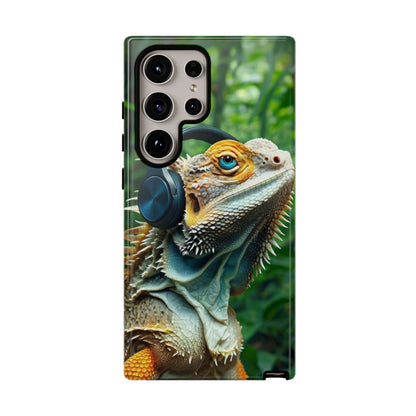 "Bearded Dragon - Jungle Beats" Mobile Phone Case