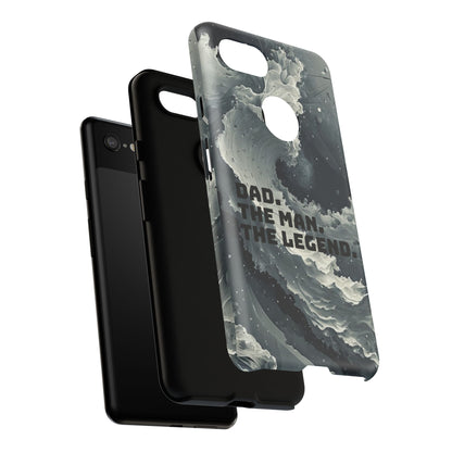 "Dad. The Man. The Legend" Mobile Phone Case (grey)