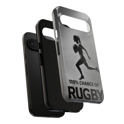 "Rain, Shine, Rugby" Mobile Phone Case