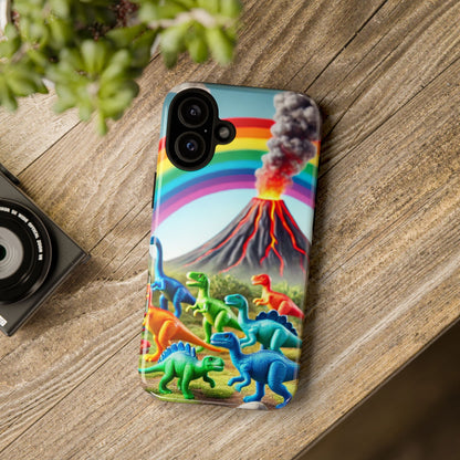 "Rainbow Dinosaurs" Mobile Phone Case