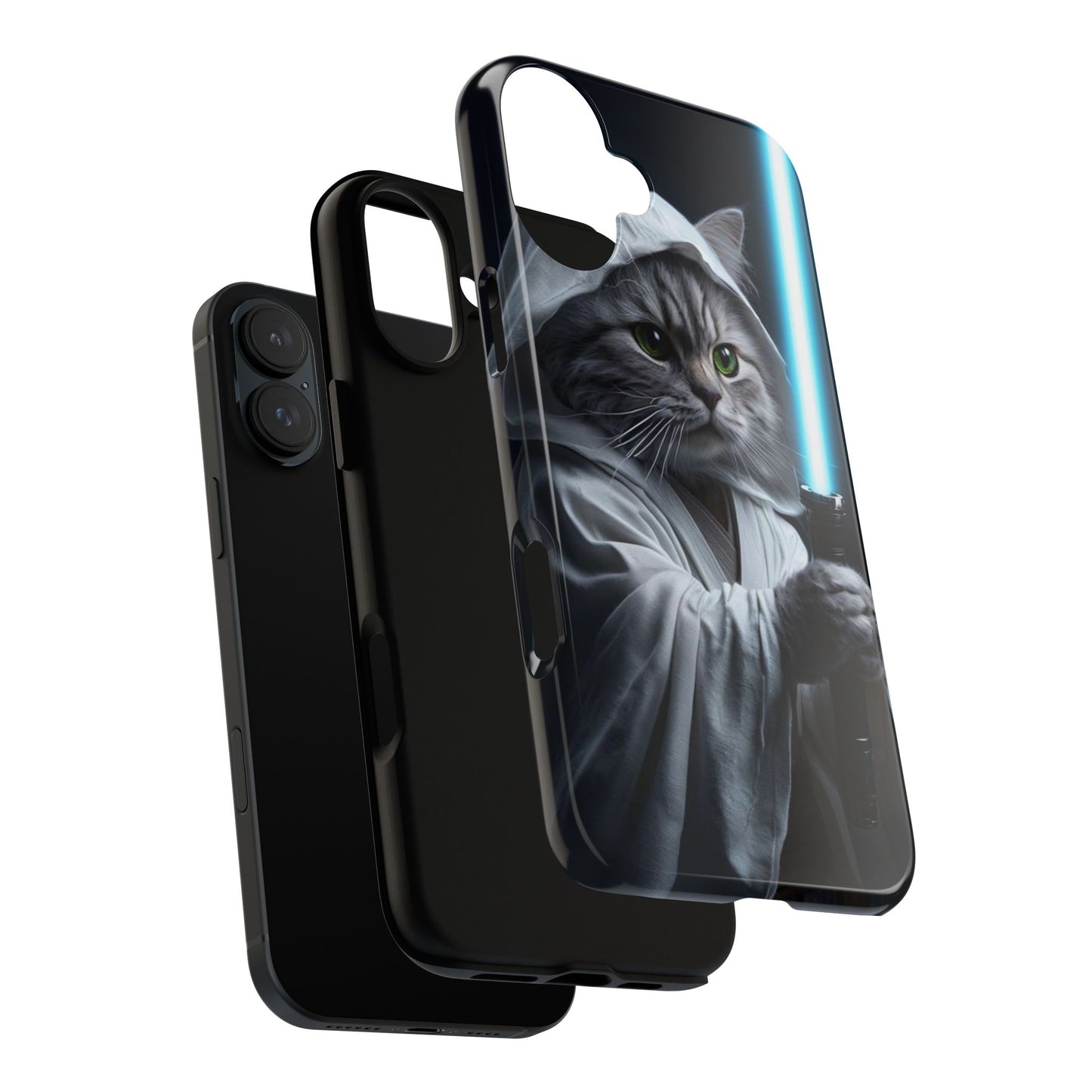 "Jedi Whisker" Mobile Phone Case (blue light sabre)