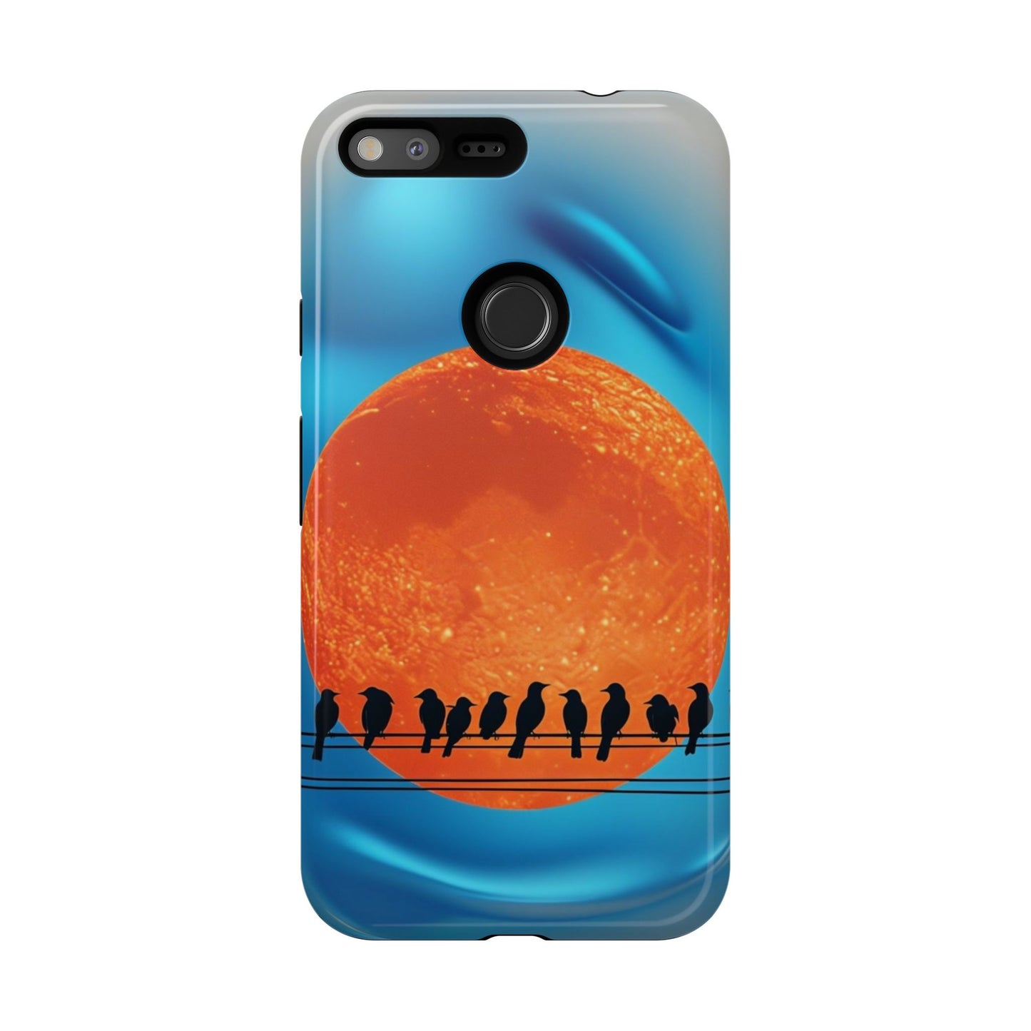 "The Feathered Assembly" Mobile Phone Case (orange)