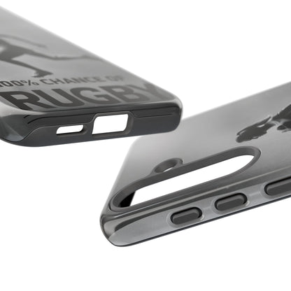 "Rain, Shine, Rugby" Mobile Phone Case