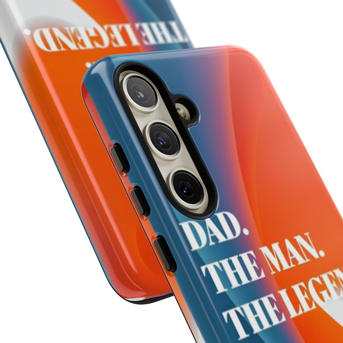 "Dad. The Man. The Legend." Mobile Phone Case (orange)