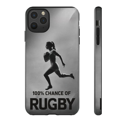"Rain, Shine, Rugby" Mobile Phone Case