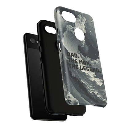 "Dad. The Man. The Legend" Mobile Phone Case (grey)