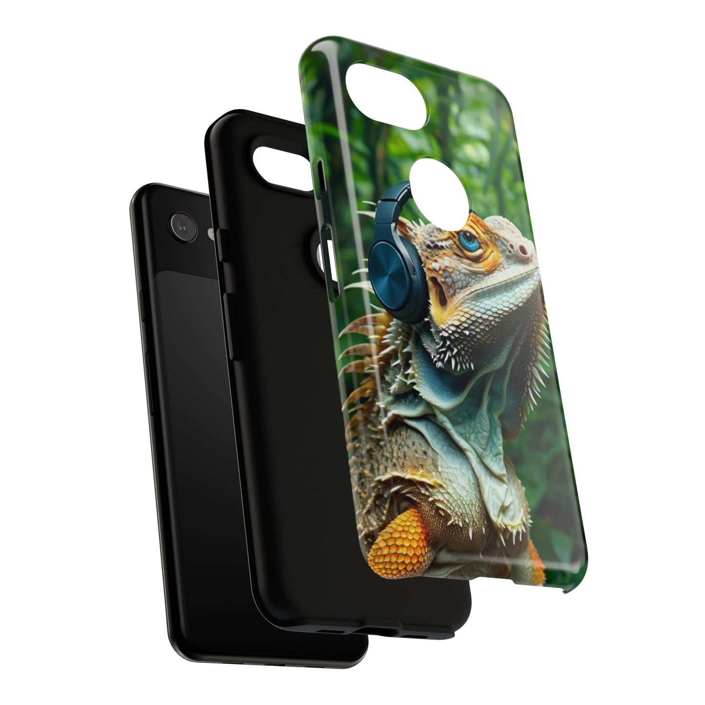 "Bearded Dragon - Jungle Beats" Mobile Phone Case