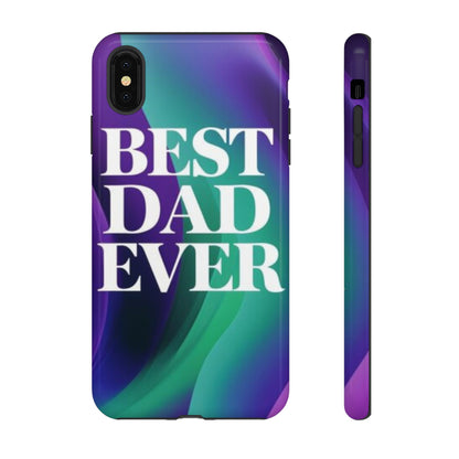 "Best Dad Ever" Mobile Phone Case (purple)