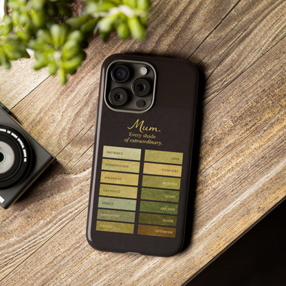 "Every Shade of Extraordinary" Mobile Phone Case (green)