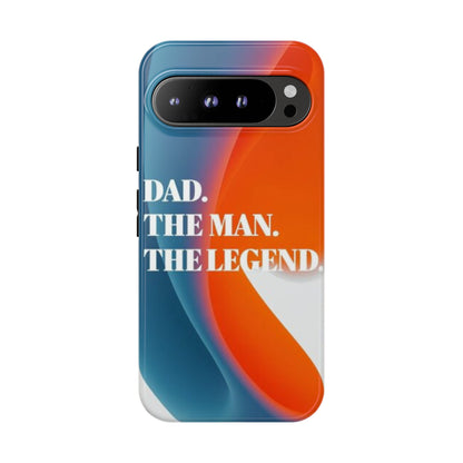 "Dad. The Man. The Legend." Mobile Phone Case (orange)