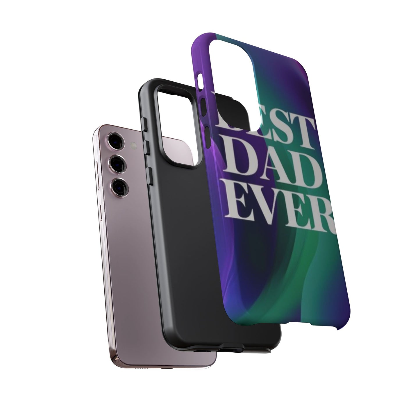 "Best Dad Ever" Mobile Phone Case (purple)