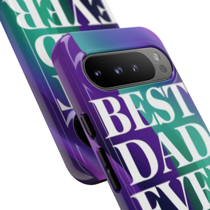 "Best Dad Ever" Mobile Phone Case (purple)