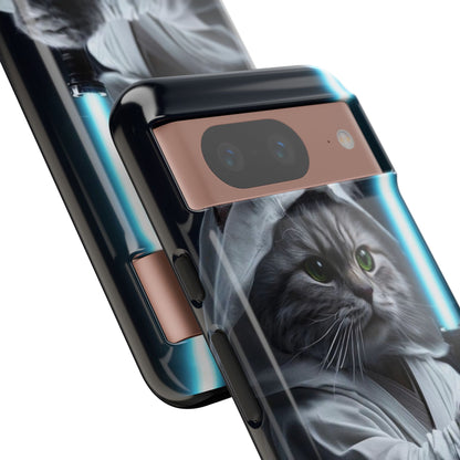 "Jedi Whisker" Mobile Phone Case (blue light sabre)