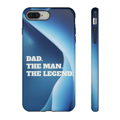 "Dad.  The Man.  The Legend" Mobile Phone Case (blue)