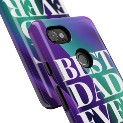 "Best Dad Ever" Mobile Phone Case (purple)