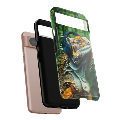 "Bearded Dragon - Jungle Beats" Mobile Phone Case