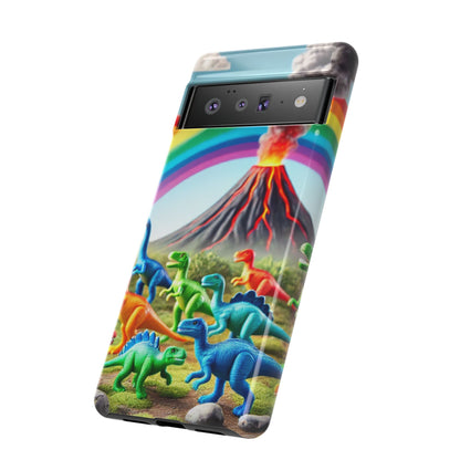 "Rainbow Dinosaurs" Mobile Phone Case
