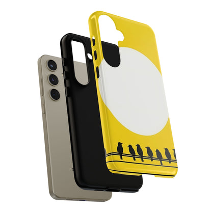 "The Feathered Assembly - Yellow" Mobile Phone Case