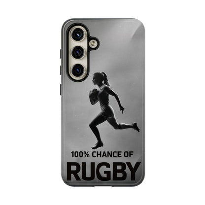 "Rain, Shine, Rugby" Mobile Phone Case