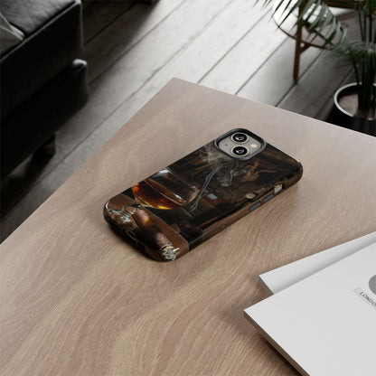 "Hot Whiskey and Cigar" Mobile Phone Case