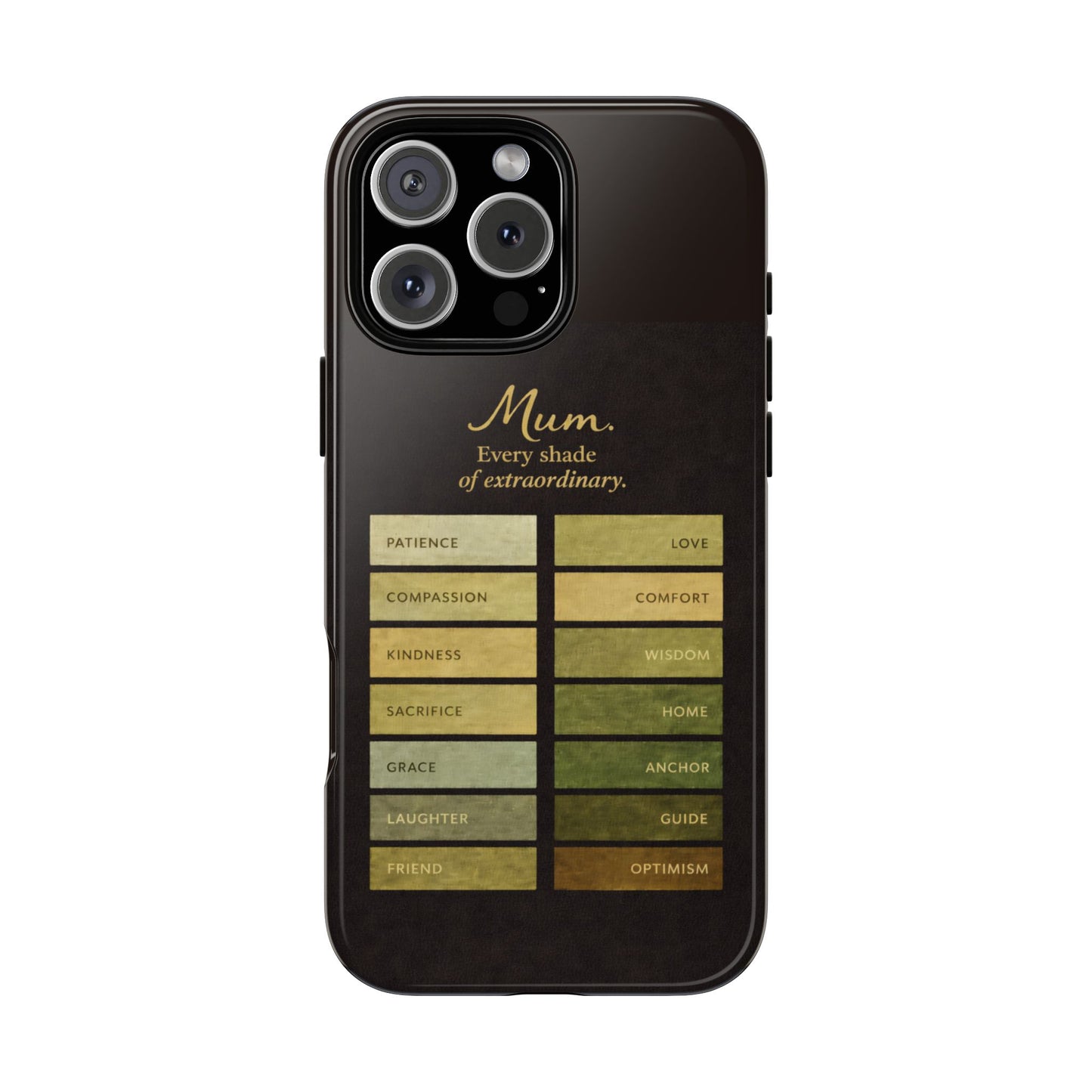"Every Shade of Extraordinary" Mobile Phone Case (green)