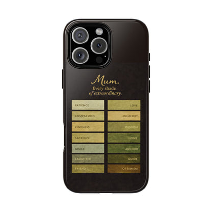 "Every Shade of Extraordinary" Mobile Phone Case (green)