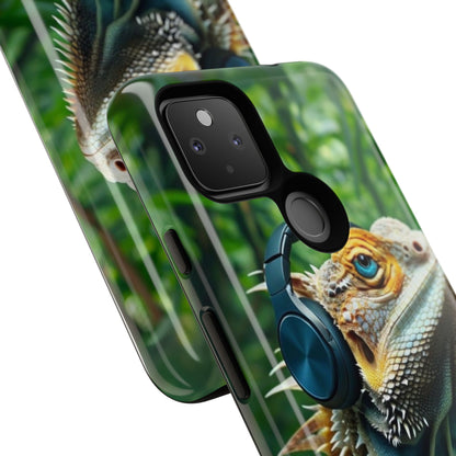 "Bearded Dragon - Jungle Beats" Mobile Phone Case
