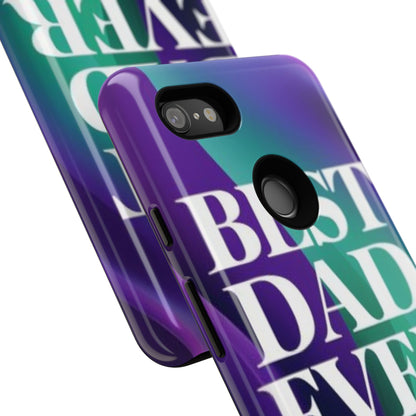 "Best Dad Ever" Mobile Phone Case (purple)