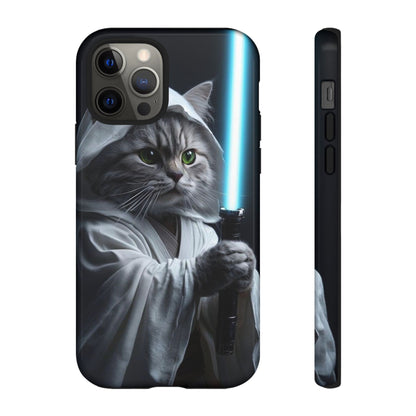 "Jedi Whisker" Mobile Phone Case (blue light sabre)