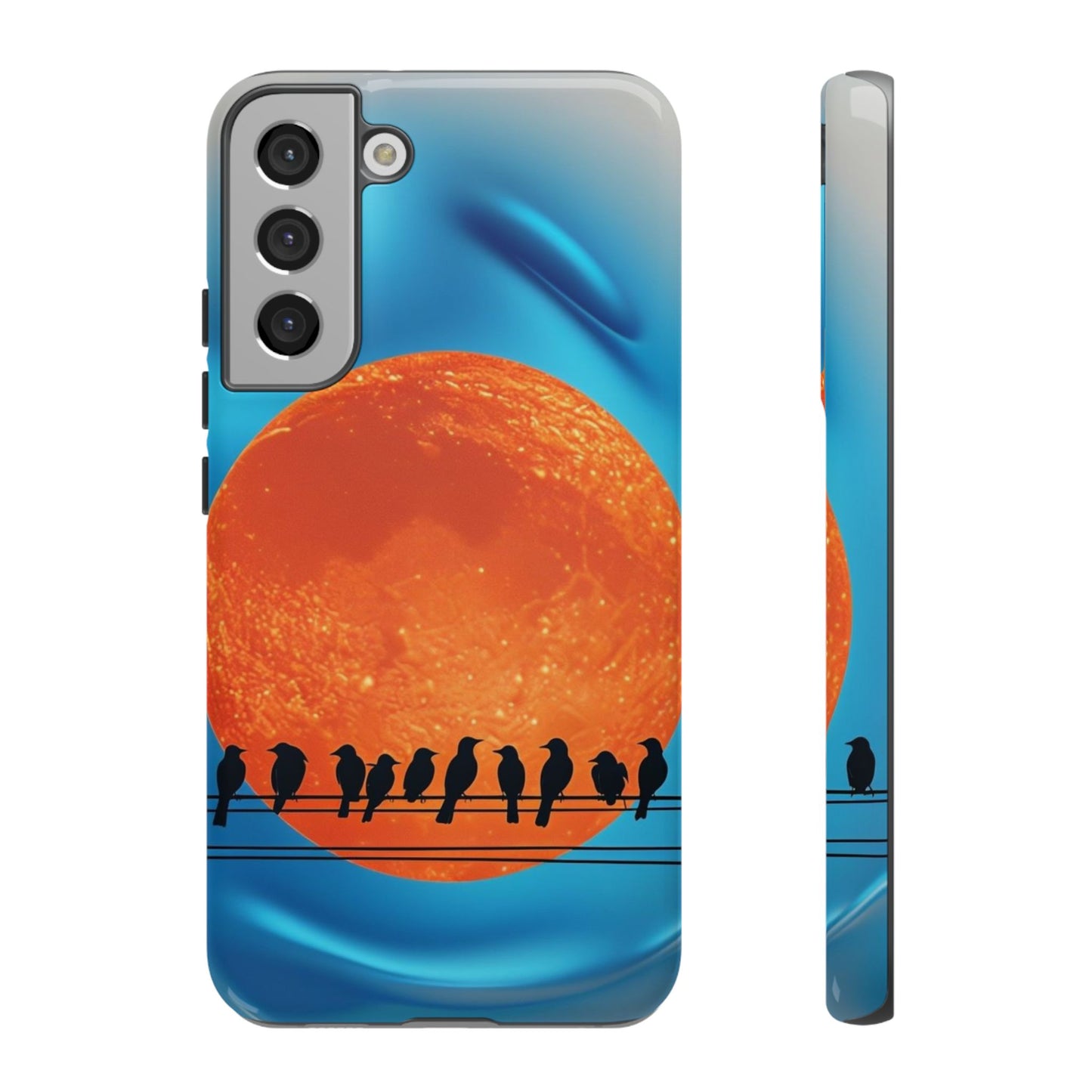 "The Feathered Assembly" Mobile Phone Case (orange)