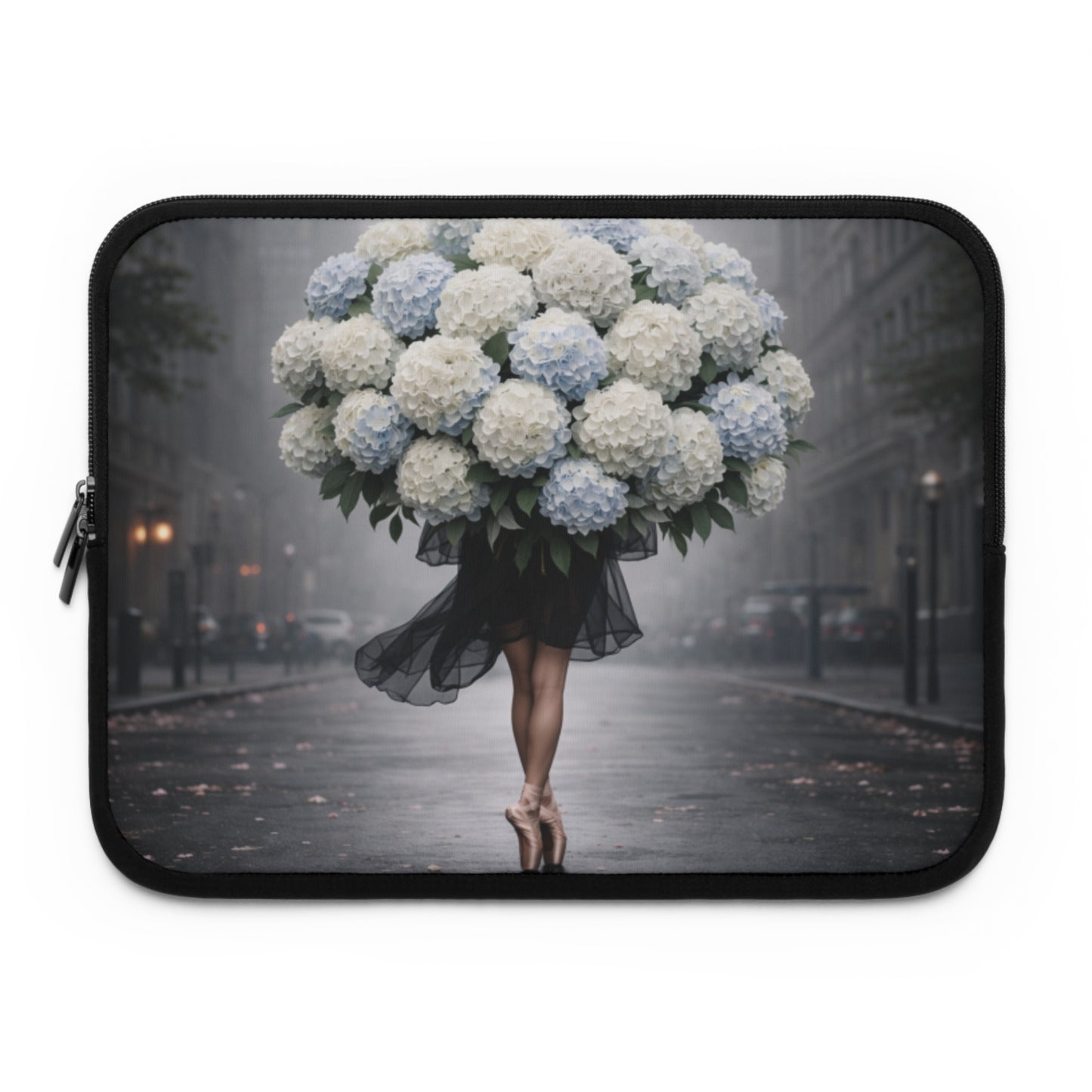 "Hydrangea Petal Pirouette" Laptop Sleeve